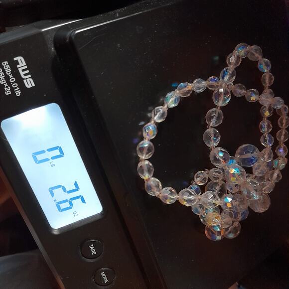 Vintage Fire Polished Graduated Bead Glass Necklace, 30 Inches - Picture 12 of 12